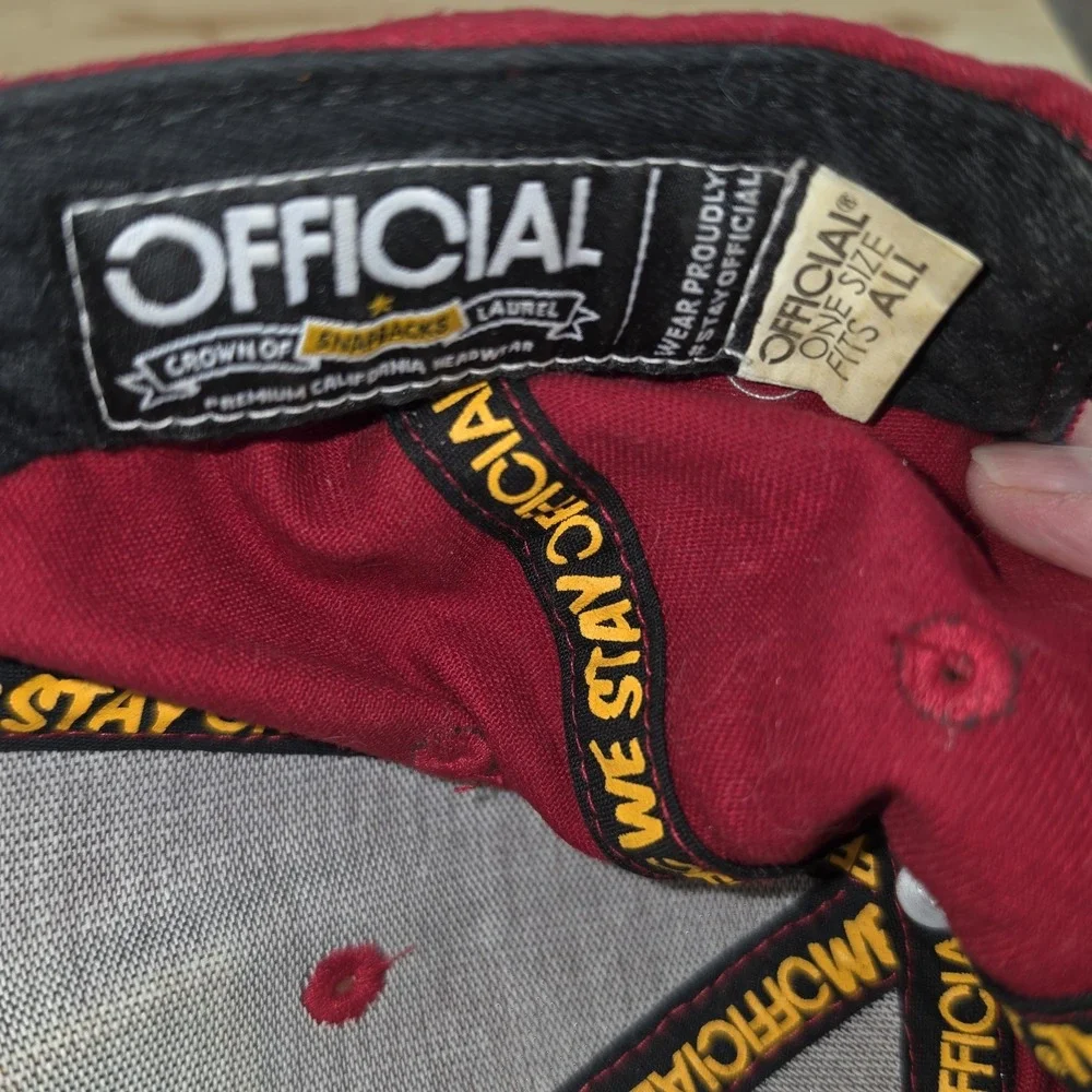 Official Crown of Snapback California Republic Bear Flag Flat Bill Hat Red Blue